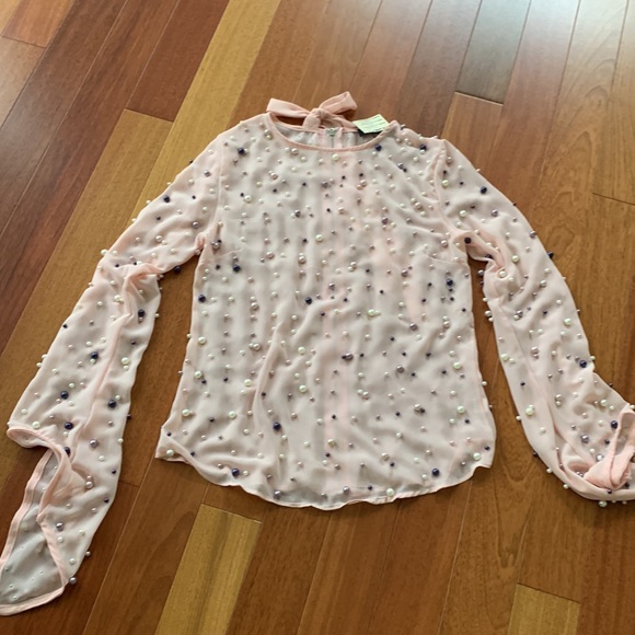 Ladies new blouse Dismoi size L feels like a S/M - Picture 2 of 7